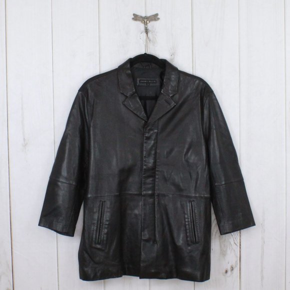 Perry Ellis Other - PERRY ELLIS Men's Soft Leather Jacket Coat  Size L